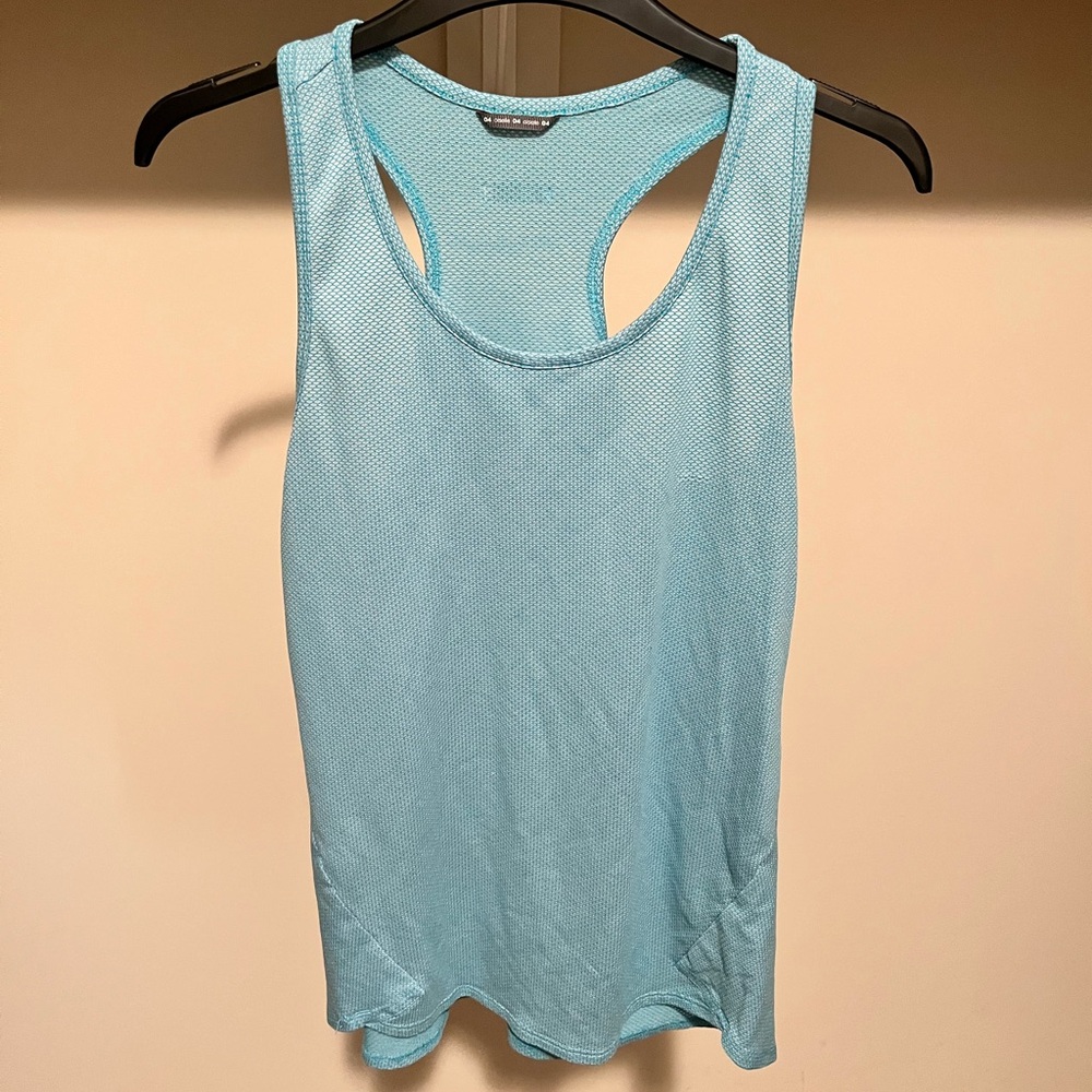Oiselle Blue Flyout Tank Top